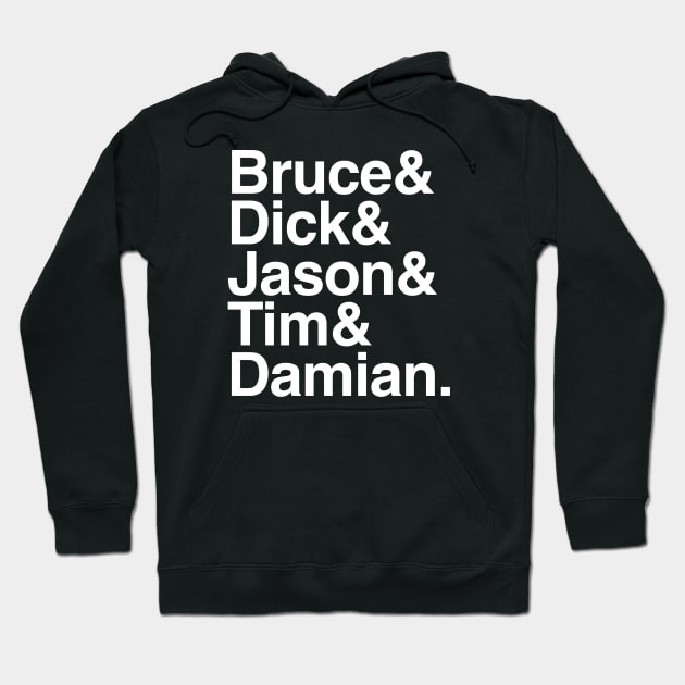 Wayne Family list Hoodie by C E Richards